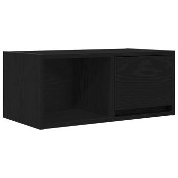 Stylish Black Oak TV Cabinet - Space-Saving Design