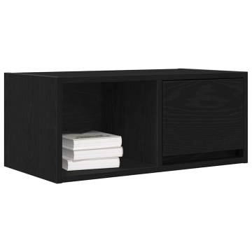 Stylish Black Oak TV Cabinet - Space-Saving Design