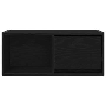 Stylish Black Oak TV Cabinet - Space-Saving Design