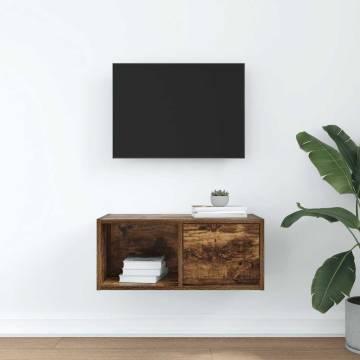 TV Cabinet Smoked Oak | Stylish Space-Saving Solution