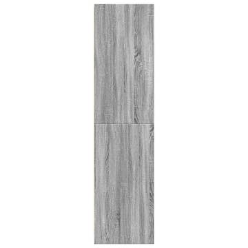 Stylish Grey Sonoma Wardrobe - 80x50x200 cm | Hipo Market