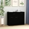 Sideboard Black 88x30x70 cm Engineered Wood Colour black Quantity in Package 1 