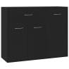 Minimalist Black Sideboard - 88x30x70 cm | HipoMarket