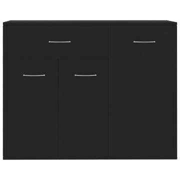 Minimalist Black Sideboard - 88x30x70 cm | HipoMarket