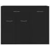 Minimalist Black Sideboard - 88x30x70 cm | HipoMarket