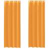 Voile Curtains with Grommets - Orange 140x260 cm (2 pcs)