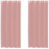 Voile Curtains with Grommets - Pink 140x245 cm (2 pcs)