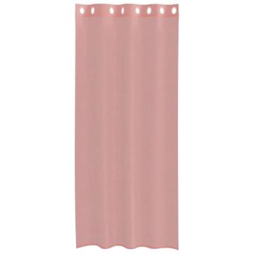 Voile Curtains with Grommets - Pink 140x245 cm (2 pcs)