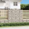 Arched Gabion Baskets 6 pcs 200x50x200/220 cm Galvanised Iron Size 200 x 50 x 200/220 cm Quantity in Package 6 