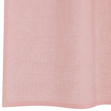 Voile Curtains with Grommets - Pink 140x300 cm (2 pcs)