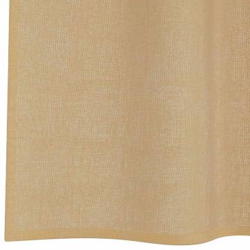 Voile Curtains with Grommets - 2 pcs Sand | HipoMarket