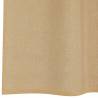 Voile Curtains with Grommets - 2 pcs Sand | HipoMarket