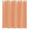 Voile Curtains with Grommets - 2 pcs Terracotta | Hipomarket UK