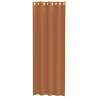 Voile Curtains with Grommets - 2 pcs Terracotta | Hipo Market