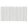 Voile Curtains with Grommets - 2 pcs White | HipoMarket