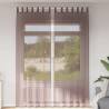  Voile Curtains with Rod Pockets 2 pcs Brown Colour brown Size 140 x 260 cm Quantity in Package 1 Model with rod pockets 