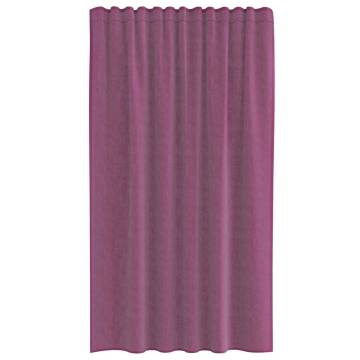 Voile Curtains with Loops - Purple, 140x175 cm | Hipo Market