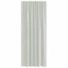 Light Grey Voile Curtains with Loops - 2 pcs (140x245 cm)