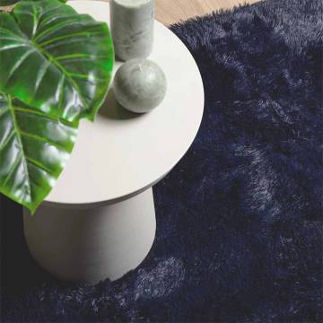 Shaggy Rug High Pile Navy 60x100 cm - Soft & Durable | Hipo Market