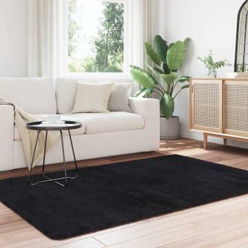 Shaggy Rug High Pile Black 130x200 cm - Stylish & Durable