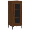 Stylish Highboard in Brown Oak - 34.5x34x180 cm