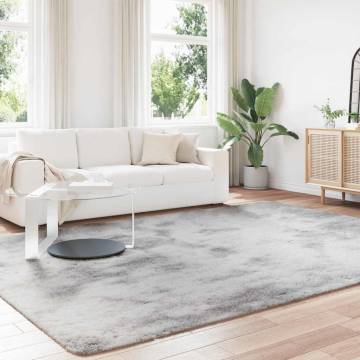 Shaggy Rug High Pile Light Grey 240x340 cm - Hipomarket