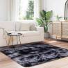 Shaggy Rug High Pile Dark Grey 160x160 cm - Hipomarket