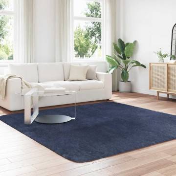 Shaggy Rug High Pile Navy 240x240 cm - Comfortable & Stylish