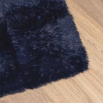 Shaggy Rug High Pile Navy 240x240 cm - Comfortable & Stylish