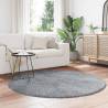 Shaggy Rug High Pile Silver Grey - 160x160 cm Polyester