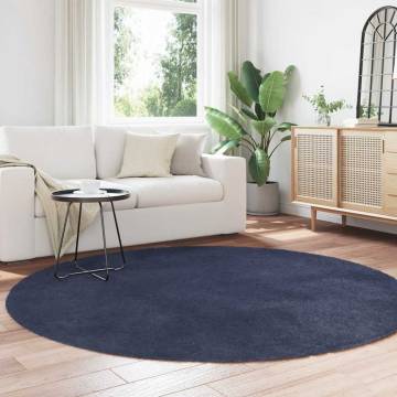 Shaggy Rug High Pile Navy 200x200 cm - Stylish & Durable