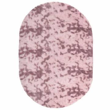 Shaggy Rug High Pile Dusty Pink 300x200 cm - Elegant Comfort