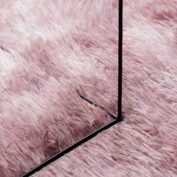 Shaggy Rug High Pile Dusty Pink 300x200 cm - Elegant Comfort