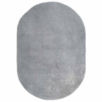 Shaggy Rug High Pile Silver Grey 300x200 cm | HipoMarket