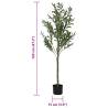 Artificial Olive Tree 450 Leaves 120 cm - Realistic Green Decor