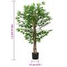 Realistic Artificial Ficus Plant - 120 cm - 788 Leaves