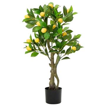 Artificial Lemon Tree 234 Leaves 90 cm Green | Hipo Market