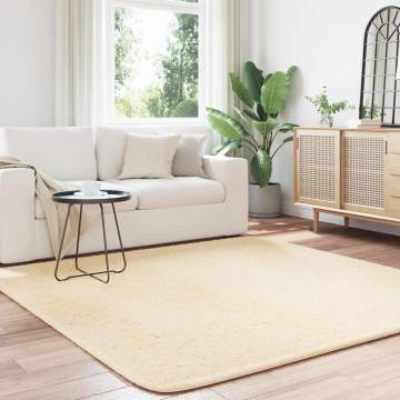 Shaggy Rug High Pile Cream 200x200 cm | Hipomarket