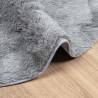 Shaggy Rug High Pile Silver Grey 100x100 cm | Hipomarket