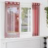  Voile Curtains with Grommets 2 pcs Wine Red Colour wine red Size 140 x 175 cm Quantity in Package 1 Model with grommets 