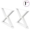  Coffee Table Legs 2 pcs White 70x(42-43.3) cm Steel Colour white Size 70 x (42-43.3) cm Quantity in Package 1 Number of 