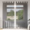  Voile Curtains with Rod Pockets 2 pcs Black Colour black Size 140 x 225 cm Quantity in Package 1 Model with rod pockets 