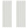 Voile Curtains with Grommets - 2 pcs White | Hipo Market