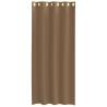 Light Brown Voile Curtains with Grommets - 2 pcs | HipoMarket