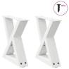  Coffee Table Legs 2 pcs White 30x(30-31.3) cm Steel Colour white Size 30 x (30-31.3) cm Quantity in Package 1 Number of 