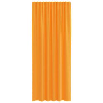 Voile Curtains with Loops 2 pcs Orange 140x245 cm | HipoMarket