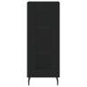 Stylish Highboard Black 34.5x34x180 cm - Engineered Wood