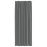 Voile Curtains with Loops 2 pcs Dark Grey 140x225 cm | Hipo Market