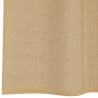 Voile Curtains with Rod Pockets - 2 pcs Sand | HiPoMarket