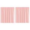 Voile Curtains with Loops - Pink 140x140 cm | HipoMarket